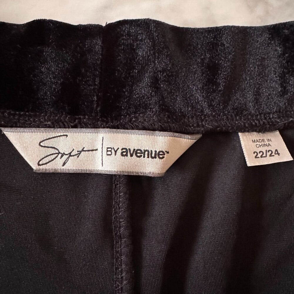 Women’s Black Velvet A-Line Skirt Size 22/24 Plus Size Holiday Party Whimsigoth - Picture 3 of 5